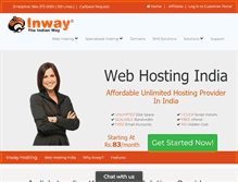 Tablet Screenshot of inwayhosting.com